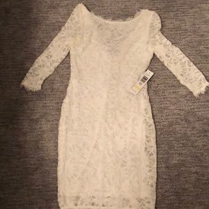 White lace dress